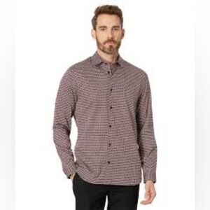 Ted Baker Men's Laceby Geo Print Shirt Long Sleeve